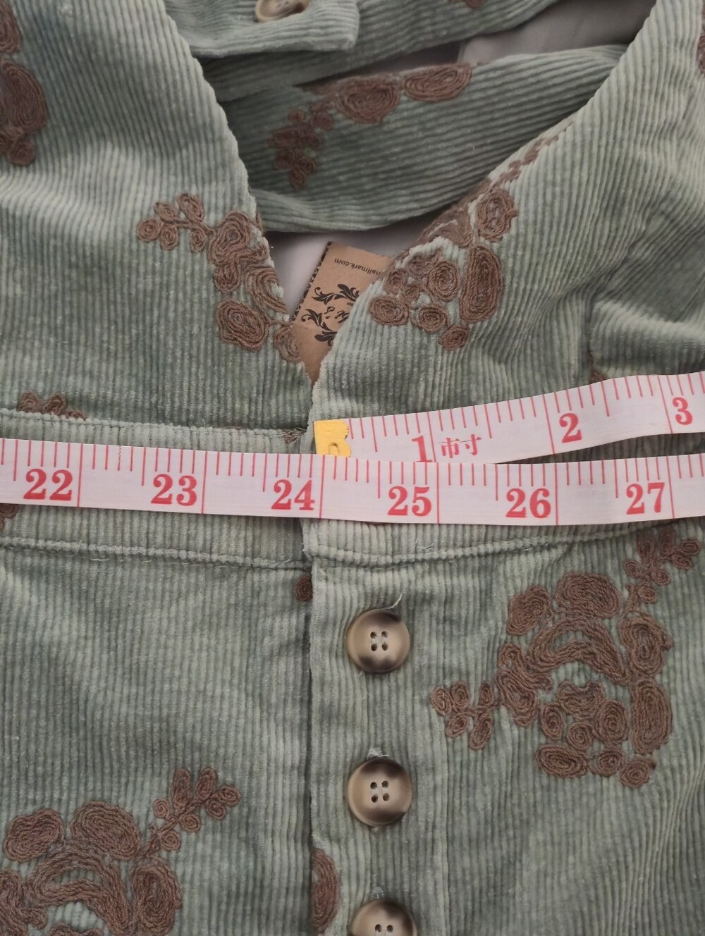 Mystree Sage Green Floral Jumpsuit with Brown Accents - Picture 14 of 14